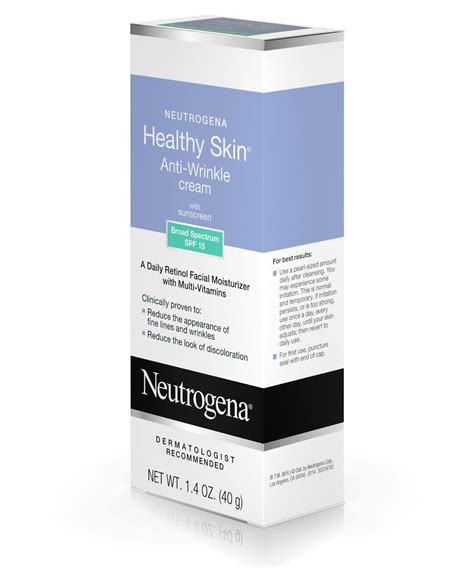 Healthy Skin Anti Wrinkle Cream With Sunscreen Spf 15 Neutrogena