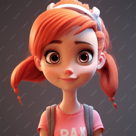 Cute Cartoon Girl 3d Characters