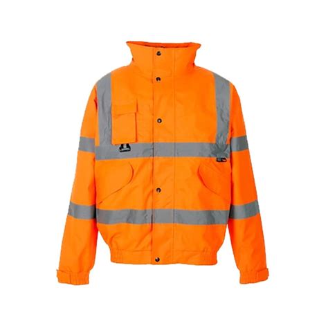 Hi Vis Orange Waterproof Breathable Unpadded Bomber Jacket (HV1116 ...