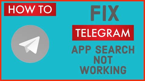 How To Fix Telegram App Search Not Working Telegram Search Not Working