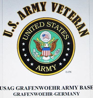 USAG GRAFENWOEHR ARMY BASE*GRAFENWOEHR-GERMANY U.S.ARMY VET W/ARMY ...