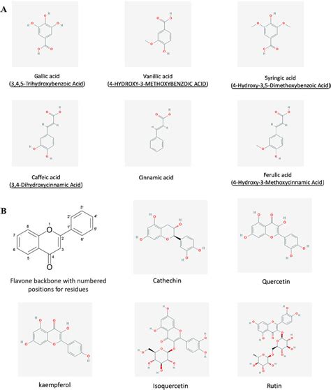 Structures Of Polyphenols Used In This Study A Benzoic Acids And