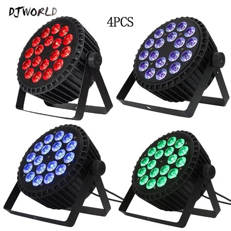 Djworld Pcs Aluminum Alloy Led Flat Par X W Rgbw X W Rgbwa Uv