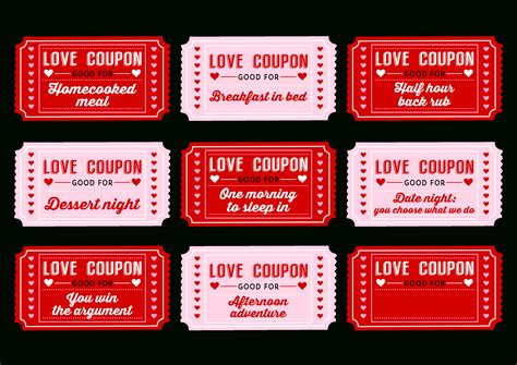 Free Printable Love Coupons For Her – Calep.midnightpig.co with Love