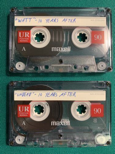 2 Excellent MAXELL UR 90 Cassettes Type I Had Recordings Of TEN YEARS