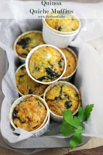 Crustless Quiche Muffins With Spinach And Cheese