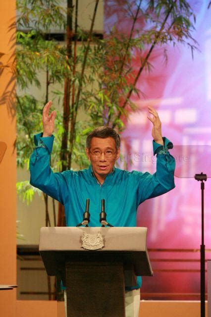 Prime Minister Lee Hsien Loong Delivering National Day Rally