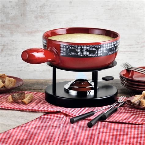 Kuhn Rikon Fondue Set Karo In Rot Kaufen