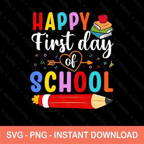 Feliz Primer D A De Clases Svg Regreso A Clases Profesor Etsy