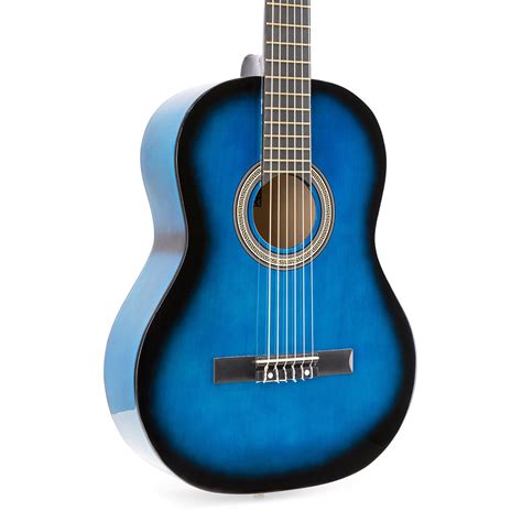 Max Soloart Blue Classic Guitar Pack With Soft Case Tuner