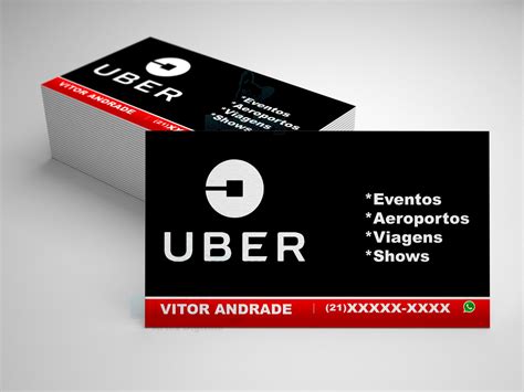 Cart O De Visita Motorista Uber Unidades Elo