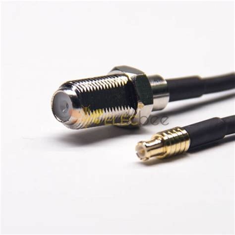 F Type Female Cable Connector Straight To Mcx Male Straight With Rg Cm