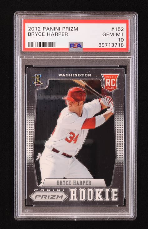 Bryce Harper Panini Prizm Rc Psa Pristine Auction