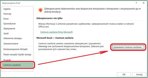 Włączanie Makr W Pliku Ms Excel