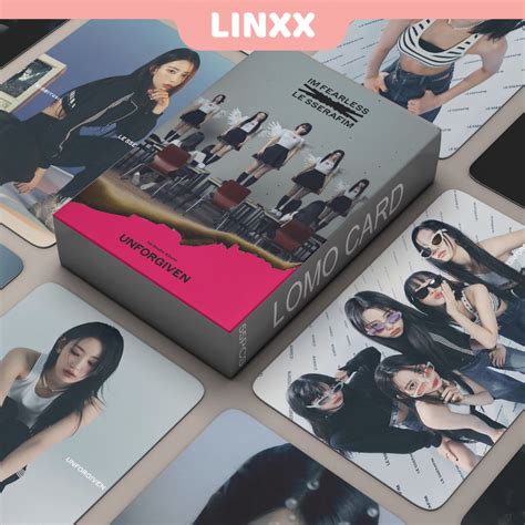 Linxx Pcs Le Sserafim Unforgiven Album Lomo Card Kpop Photocards