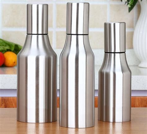 New Ml Ml Stainless Steel Olive Oil Dispenser Bottle Oil