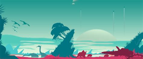 3440x1440 No Mans Sky Vector Landscape 4k 3440x1440 Resolution HD 4k ...