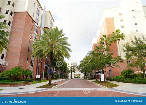 The University of Tampa Campus Building in Winter Stock Image - Image ...