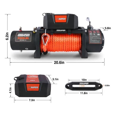 Dropship Zesuper Lbs Electric Winch Kit Waterproof Ip Electric