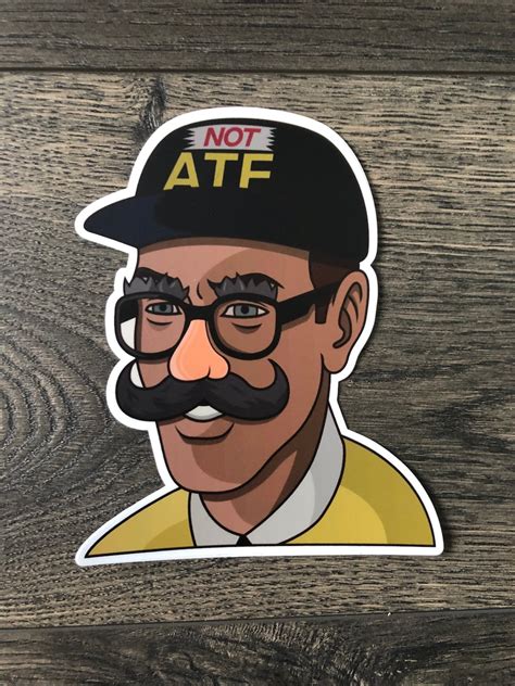 Not ATF Meme Guy Decal Not ATF Meme Guy Window Decal Decal - Etsy