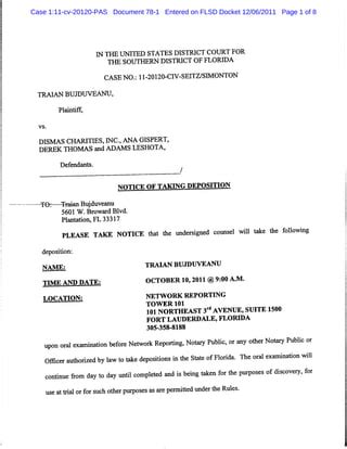 Notice Of Taking Deposition Pdf