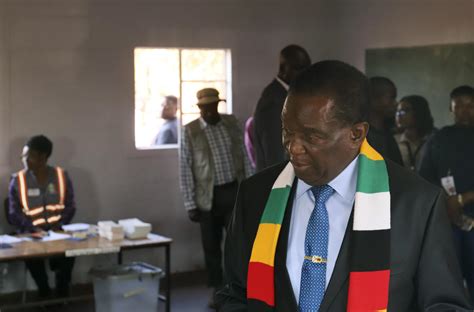 Zimbabwean President Emmerson Mnangagwa Wins Re Election After Troubled Vote Officials Say