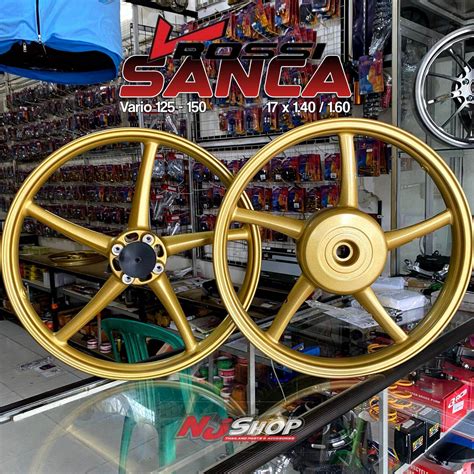 Velg Rossi Rcb Sc Sanca Beat Scoopy Genio Vario 125 150 Gold Ring 17