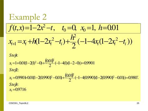 Ppt Se Numerical Methods Topic Ordinary Differential Equations