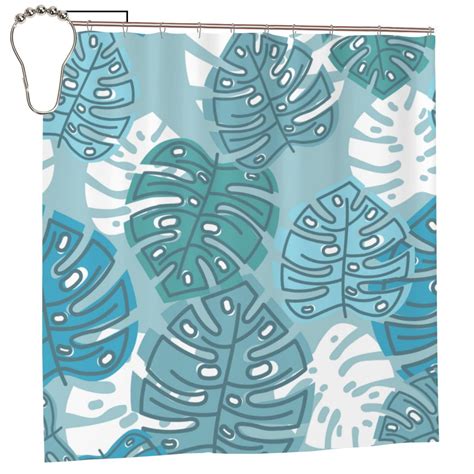 Yfyang Waterproof Bathroom Shower Curtain Abstract Leaf Texture Shower