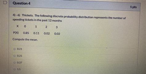 Solved D Question 4 1 Pts 4 6 Thickets The Following