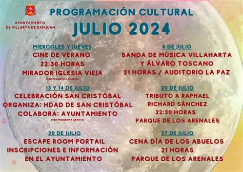 Programaci N Cultural Julio