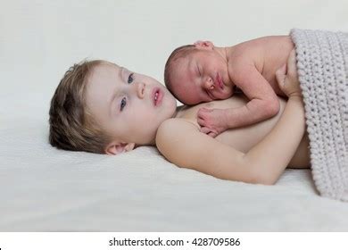 Naked Baby Twins Sleeping Same Pose Stock Photo 2149109801 Shutterstock