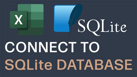 Connect To A SQLite Database With VBA In Excel YouTube