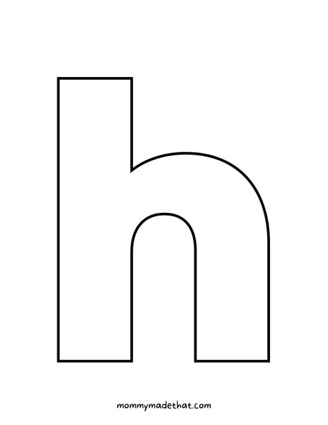 Letter H Template Free Printable Printable Templates Free Worksheets Library