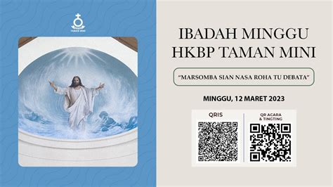 Ibadah HKBP Taman Mini Minggu 12 Maret 2023 YouTube