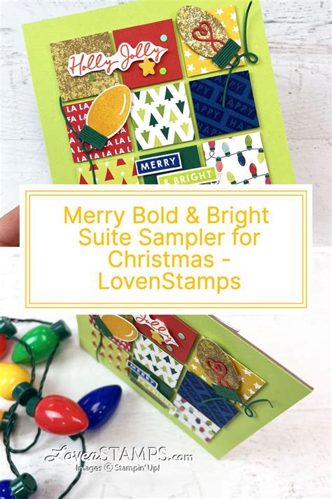 Stampin Up S Merry Bold Bright Suite Collection Home Decor Sampler