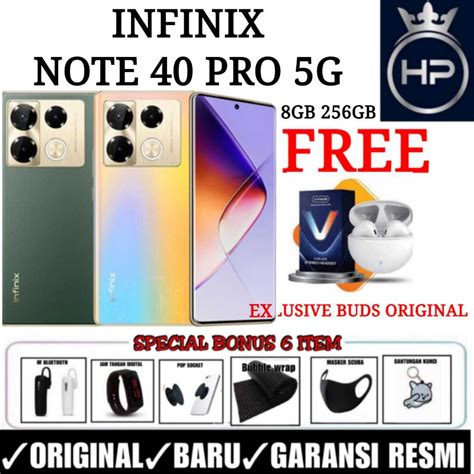 Jual Infinix Note 40 Pro 5g 8 256 Garansi Resmi Infinix Shopee Indonesia