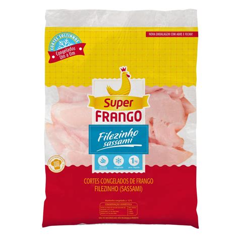 Filezinho Sassami De Frango Congelado Super Frango 1kg Big Box