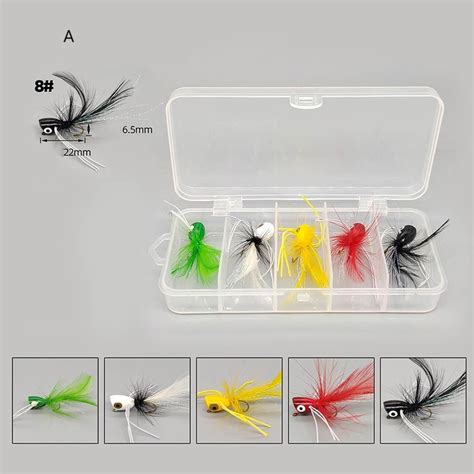 Yllsf Pcs Dry Fly Fishing Poppers Lure Bait Foam Float Fly Hook