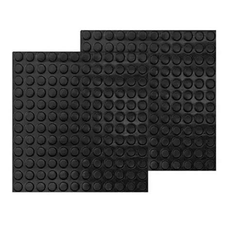 Piso Emborrachado Moeda 50 X 50 Cm Preto 10 Unidade Submarino