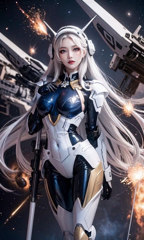 Ai Mecha Girl Female Cyborg Cyborg Girl Female Armor Fantasy Female