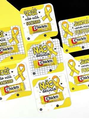 Chiclete Setembro Amarelo Compre Produtos Personalizados No Elo