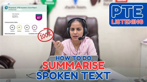 How To Do Summarize Spoken Text In PTE PTE Tips And Tricks VISA