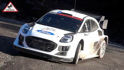 VIDEO Test Day 3 Ott Tänak Ford Puma Rally1 Pre Rallye Monte Carlo