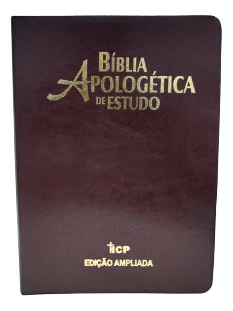 B Blia De Estudo Apolog Tica Almeida Corrigida Fiel Capa Luxo Vinho