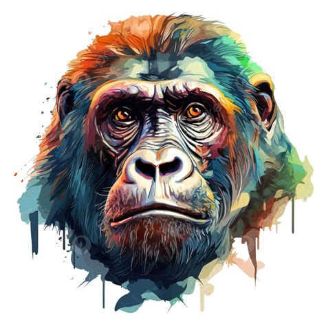 Ai Generative Western Gorilla Illustration Ai Generative Western Png