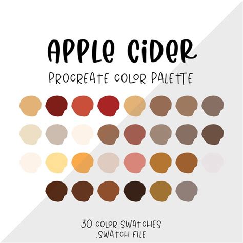 Apple Cider Color Palette 040 Etsy