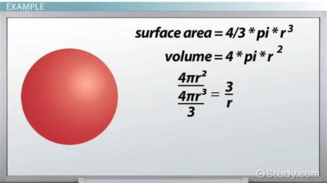 Surface Area to Volume Ratio | Formula & Calculation - Video | Study.com