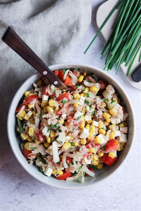 Schneller Thunfischsalat Mit Mais Und Feta Liveandlaughagain