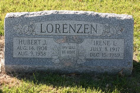 Irene Ladonna Malone Lorenzen 1917 1989 Monumento Find A Grave